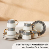Karaca Globe Espressotassen-Set für 6 Personen